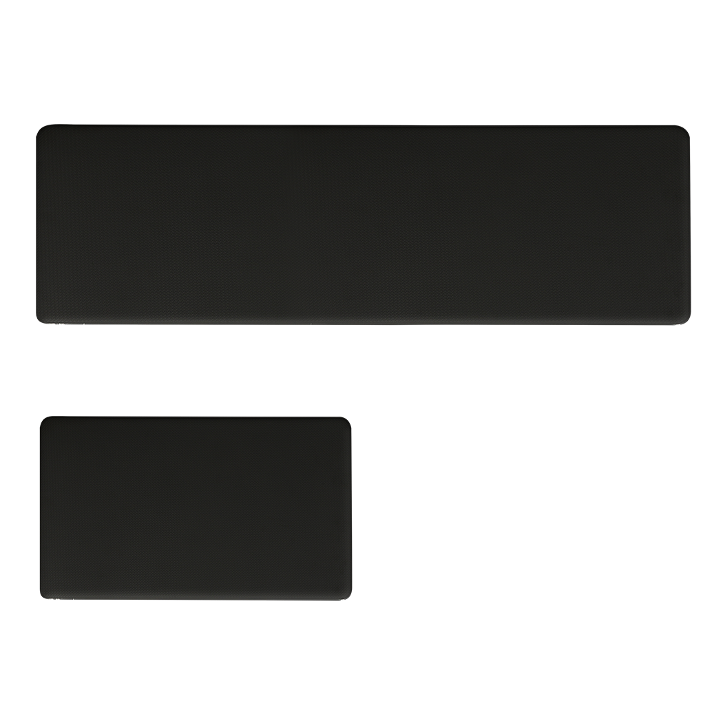 Marlow Kitchen Rug 2PCS Non Slip Anti Fatigue Mat Black-2006732689335521288