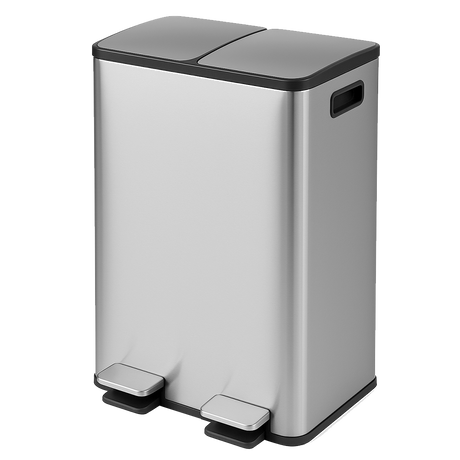 Toque 60L Pedal Bin Kitchen Waste Can Recycling Dustbin-2018816879359037448