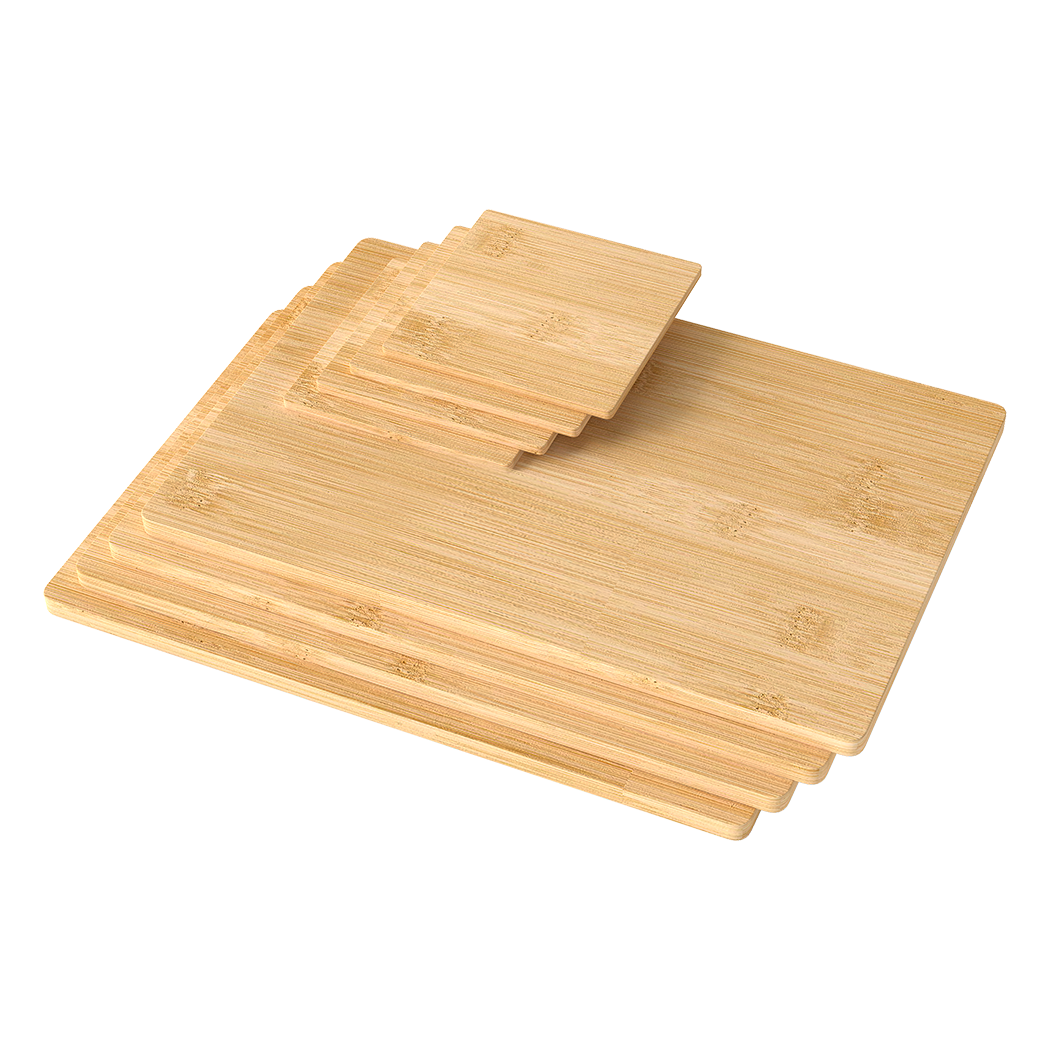 Toque 8 Pcs Natural Bamboo Placemat Coaster Storage Dish-2006733389708791816