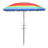 Mountview 2.2M Outdoor Beach Umbrellas Sand Colorful - Low Angle