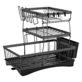 Toque Dish Drying Rack Plate Drainer Cup Holder - Low Angle