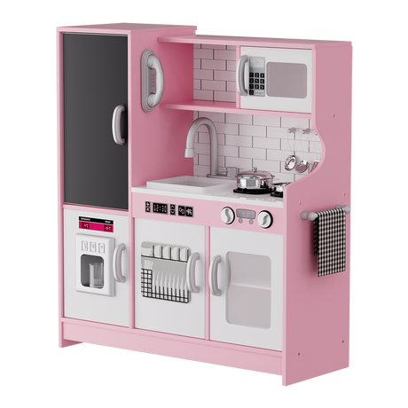 Bopeep Kids Kitchen Set Wooden Pretend Play Cooking Toy-1954802473877245960