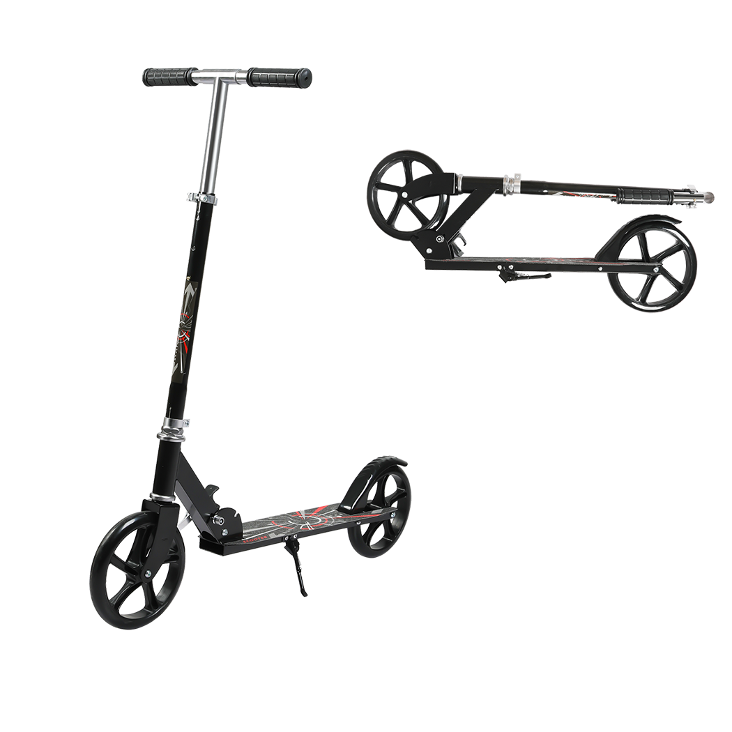 MONVELO Folding Scooter Dual Large Wheels Black-2006732742150197256