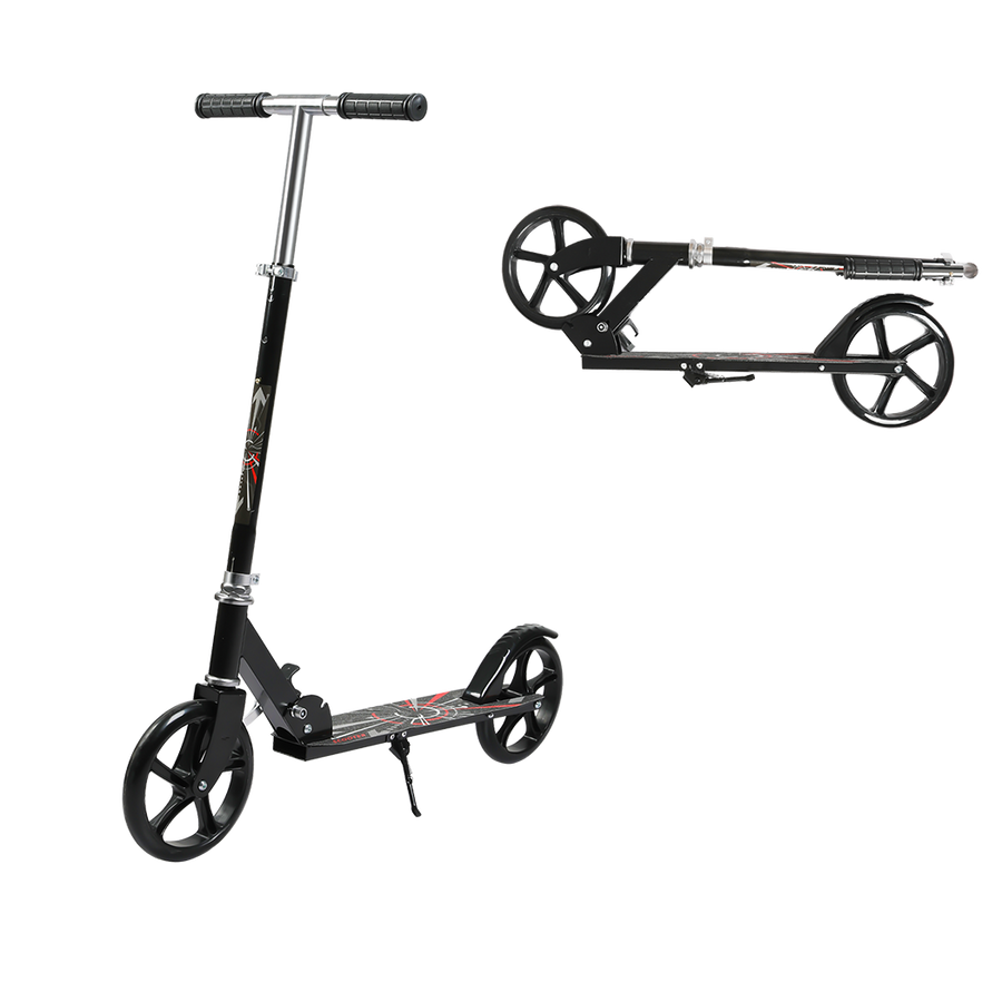 MONVELO Folding Scooter Dual Large Wheels Black-2006732742150197256
