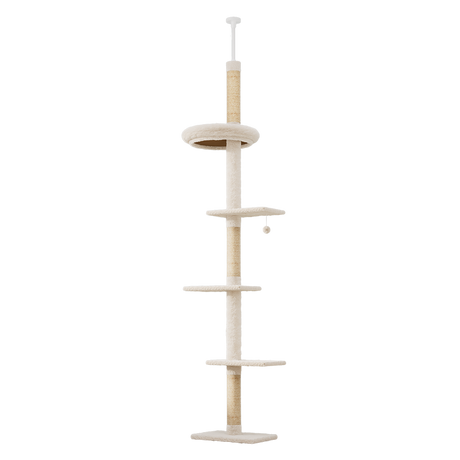 Pawz Cat Tree Tower Scratching Post Scratcher 230-275cm-1954802480449720328