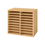 Levede Bamboo Marker Organizer Large Capacity Holder - Low Angle