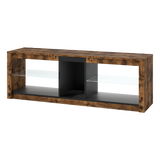 Levede TV Stand Cabinet Glass Display Storage Shelves - Extra Image