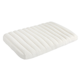 Pawz L Size Orthopedic Dog Bed with Sherpa Plush Removable Cover in White - Low Angle