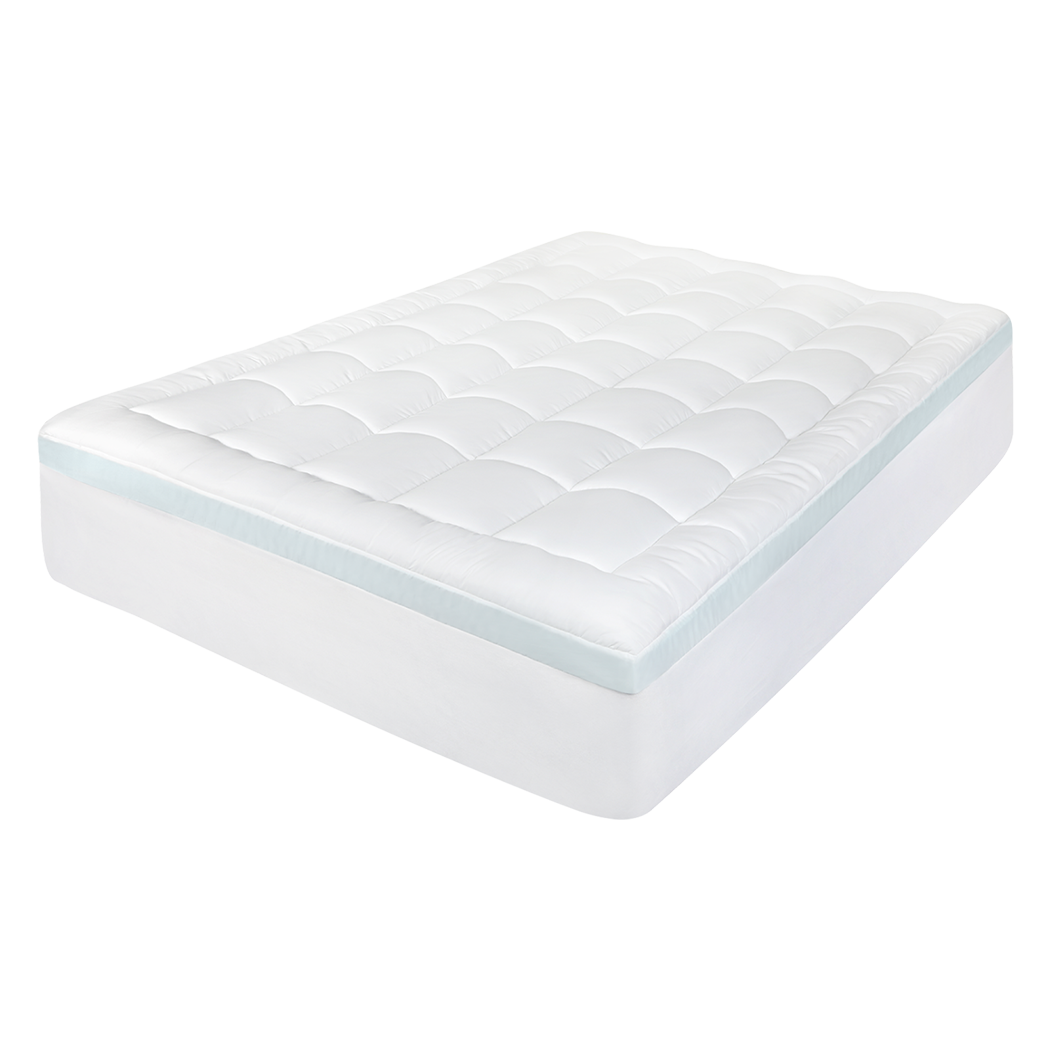 Dreamz Gel Memory Foam Mattress Topper 8cm Queen Size-2006733414463574024