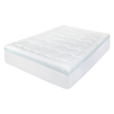 Dreamz Gel Memory Foam Mattress Topper 8cm Queen Size - Low Angle