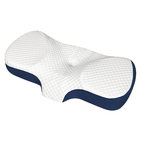 Dreamz Memory Foam Pillow Pillowcase Supprt Blue Rebound-2018816680158957576