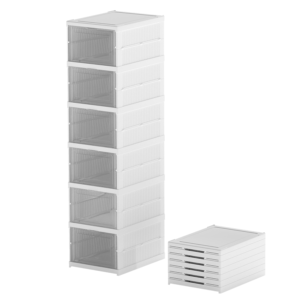 Levede 6 Pcs Shoe Box Home Shoe Shelf Storage Organizer-2006733421182849032