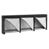 Moyasu Outdoor Firewood Rack Storage with Cover - Low Angle