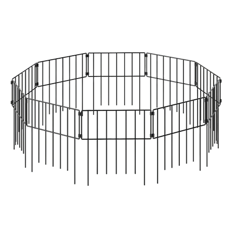Mountview 10 Pcs Garden Fence Border Rustproof Metal-2006733422592135175