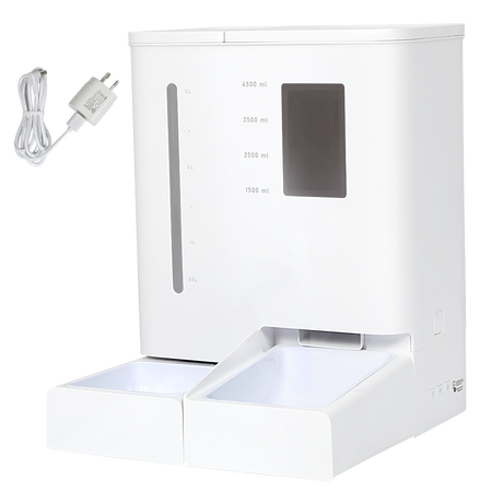 Pawz 2-in-1 Automatic Pet Cat Dog Feeder Water Set-2006732706641219592