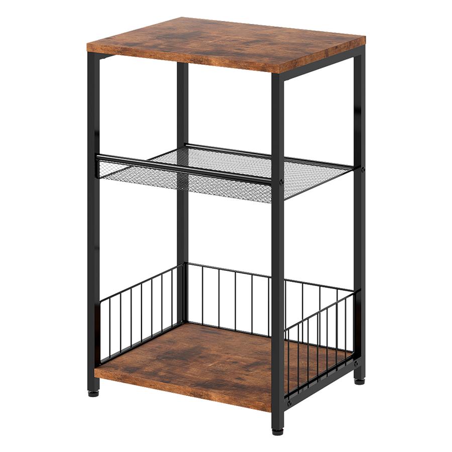 Levede Side Table 3-Tier Storage Shelf Modern Table-2011971113818656776