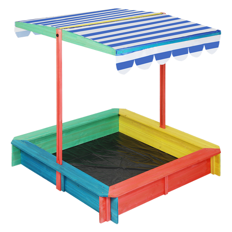 Bopeep Kids Wooden Sandbox 120X120CM-2006732871573835784
