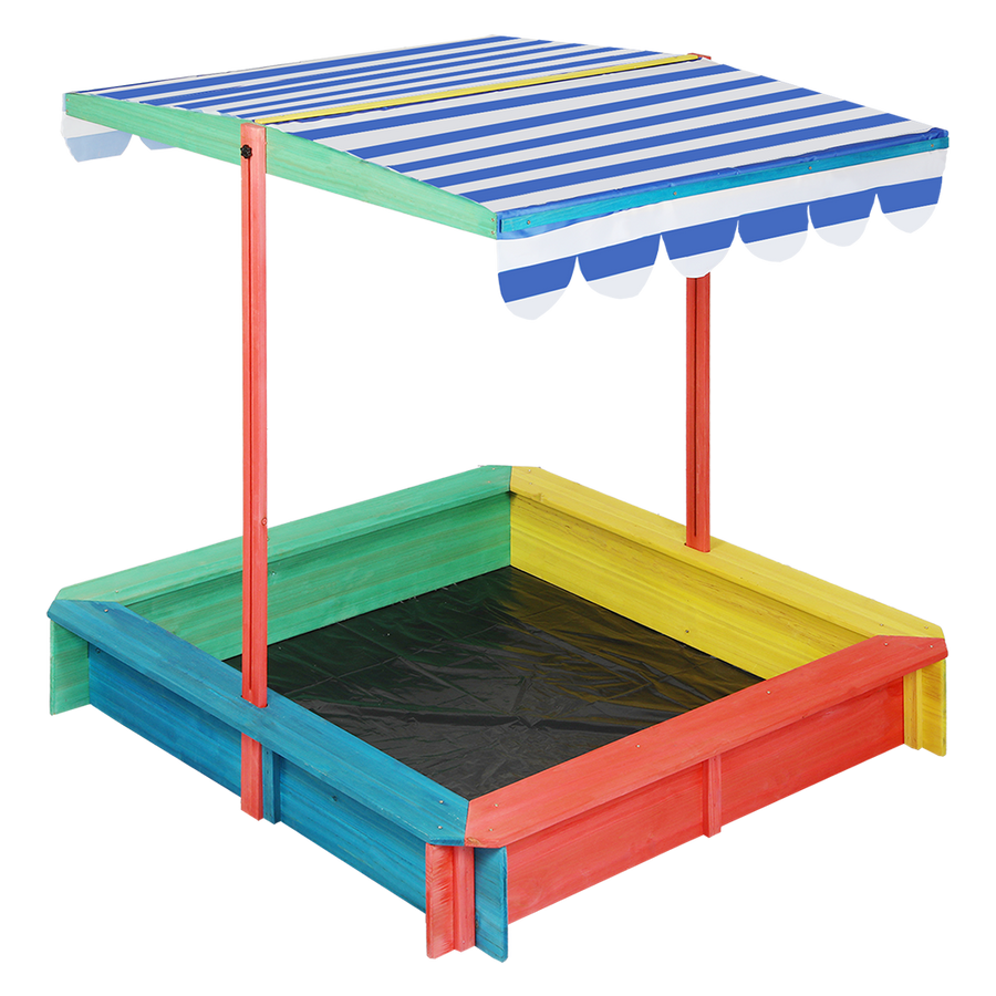 Bopeep Kids Wooden Sandbox 120X120CM-2006732871573835784