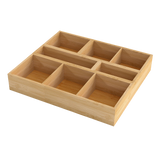 Toque Bamboo Drawer Organizer Multi-Use Storage Box-2006732763457261576