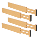 Levede Natural 4 Pack Bamboo Expandable Drawer Divider-2006733417491861512