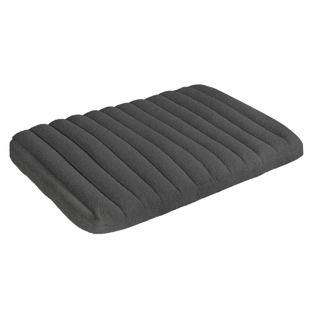 Pawz L Size Orthopedic Dog Bed with Sherpa Plush Removable Cover in Grey-2018816704137793544
