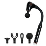 Spector Extended Handle Massage Gun Black - Low Angle