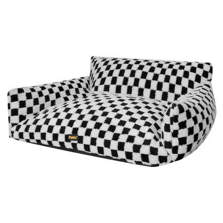 Pawz Pet Bed Plush Checkered Dog Bed Washable Cat Bed-2018816762090491912