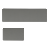 Marlow Kitchen Rug 2PCS Non Slip Anti Fatigue Mat Grey - Close-Up Angle