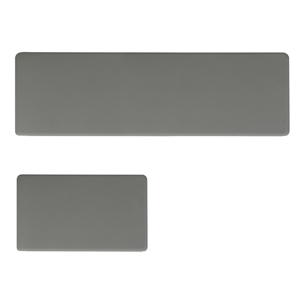 Marlow Kitchen Rug 2PCS Non Slip Anti Fatigue Mat Grey-2006732689541042184