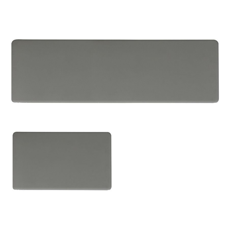 Marlow Kitchen Rug 2PCS Non Slip Anti Fatigue Mat Grey-2006732689541042184