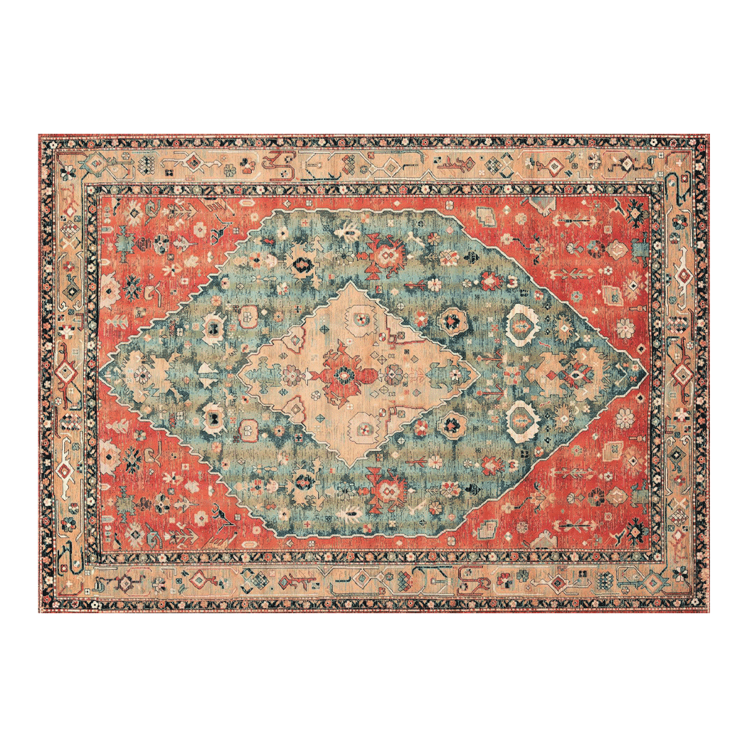 Marlow Floor Rug Vintage Polyester Washable Area Rugs-2011971111285297160