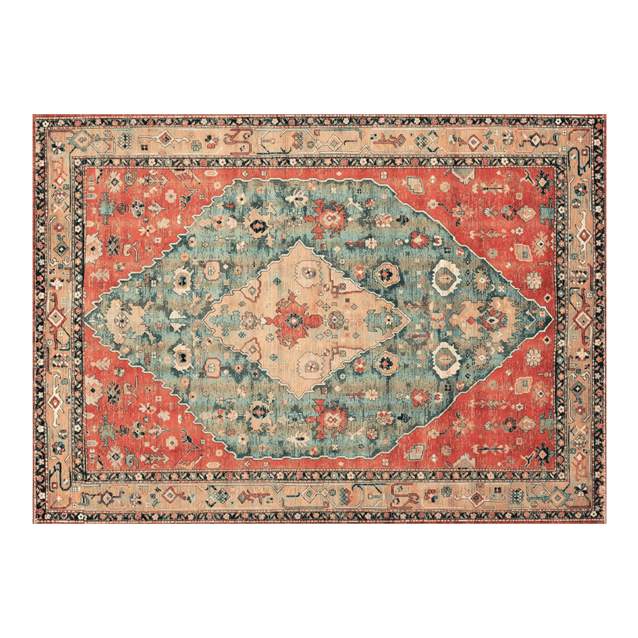 Marlow Floor Rug Vintage Polyester Washable Area Rugs-2011971111285297160