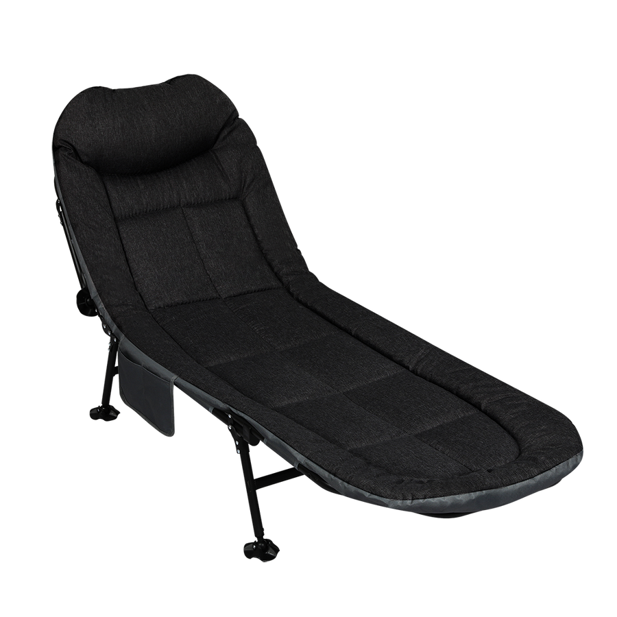 Levede Folding Camping Bed Camp Cots Black-2006732877630410760