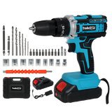 Traderight 21V Cordless Drill Driver Set 2×2.0Ah Battery - Low Angle