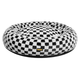 Pawz Circular Plush Dog Cosy Bed Calming Pet Plush Bed - Low Angle