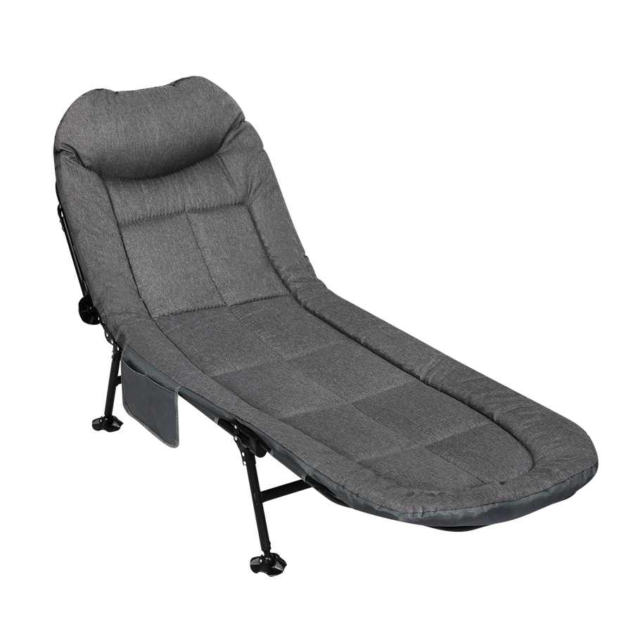 Levede Folding Camping Bed Camp Cots Dark Grey-2006732877819154440
