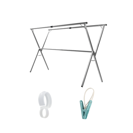 Levede Adjustable Clothes Drying Airer Foldable 150-200cm-2018816760844783624