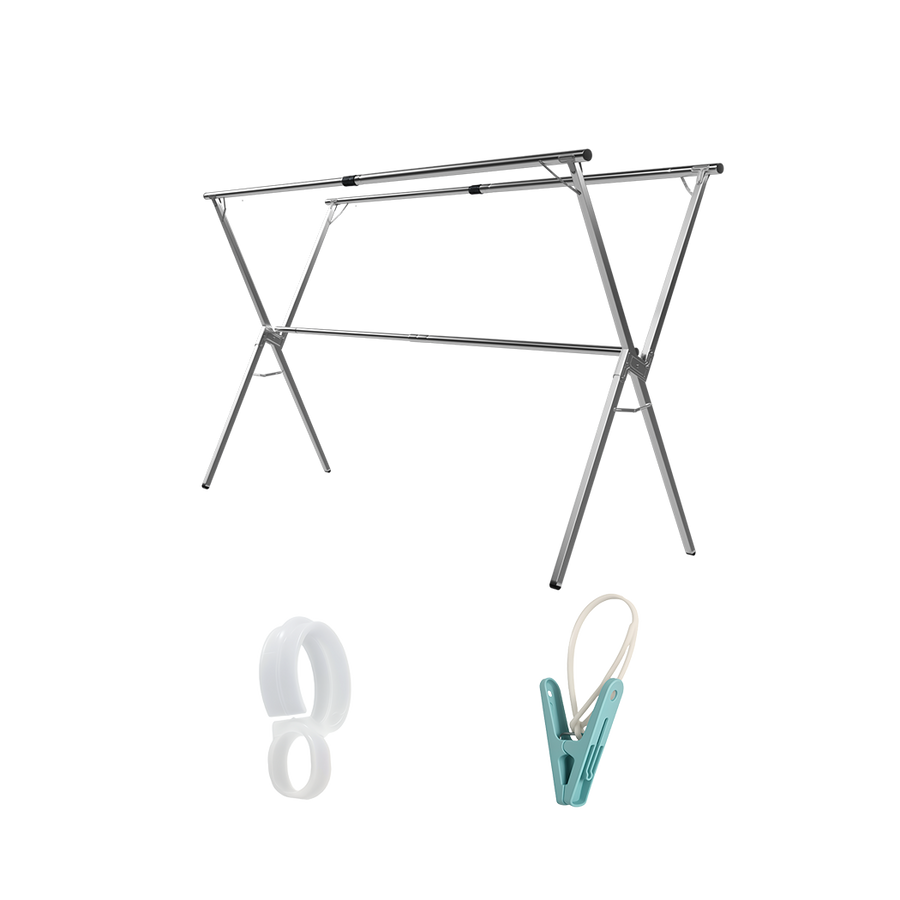 Levede Adjustable Clothes Drying Airer Foldable 150-200cm-2018816760844783624