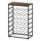 Levede 30 Bottles Wine Rack 6 Tiers Wine Shelves Holder - Low Angle