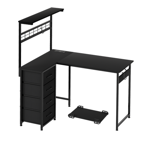 Levede Computer Desk Convertible L-shaped Study Table-2011971108542222344
