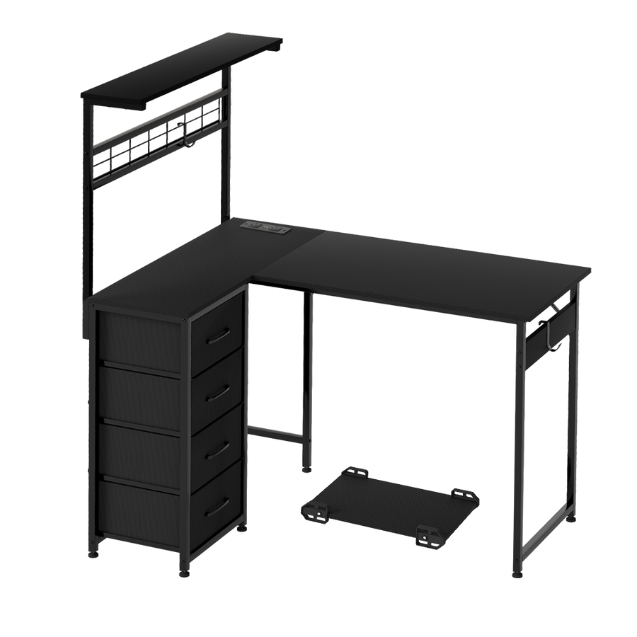 Levede Computer Desk Convertible L-shaped Study Table-2011971108542222344