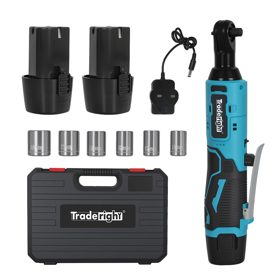 Traderight Cordless Ratchet 12V 42N.M 3/8" Drive Kit-2018816723158962184