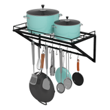 Toque Wall Mounted Pot Pan Rack Multipurpose  Holder-2011971113319534600