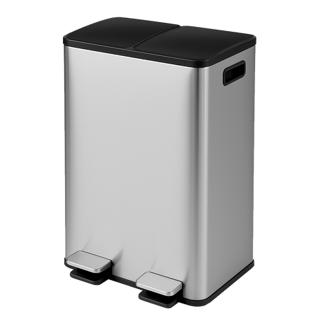 Toque 60L Pedal Bin Kitchen Waste Can Recycling Dustbin-2018816874996961288