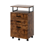 Levede Mobile File Cabinet 3 Drawers Home Office Desk - Low Angle