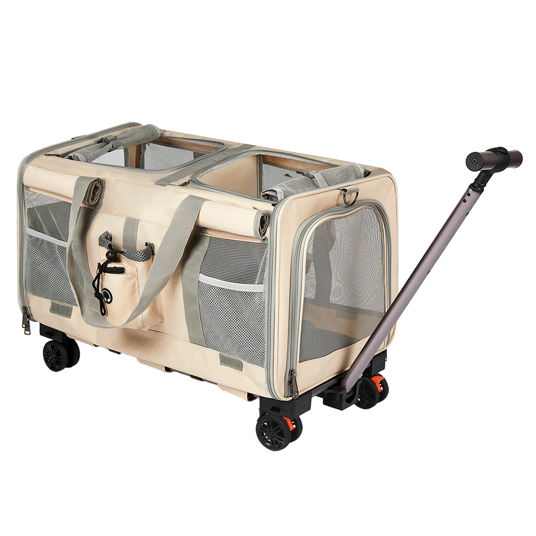 Pawz Pet Carrier 4 Wheel Portable Rolling Foldable-1954802466600128520