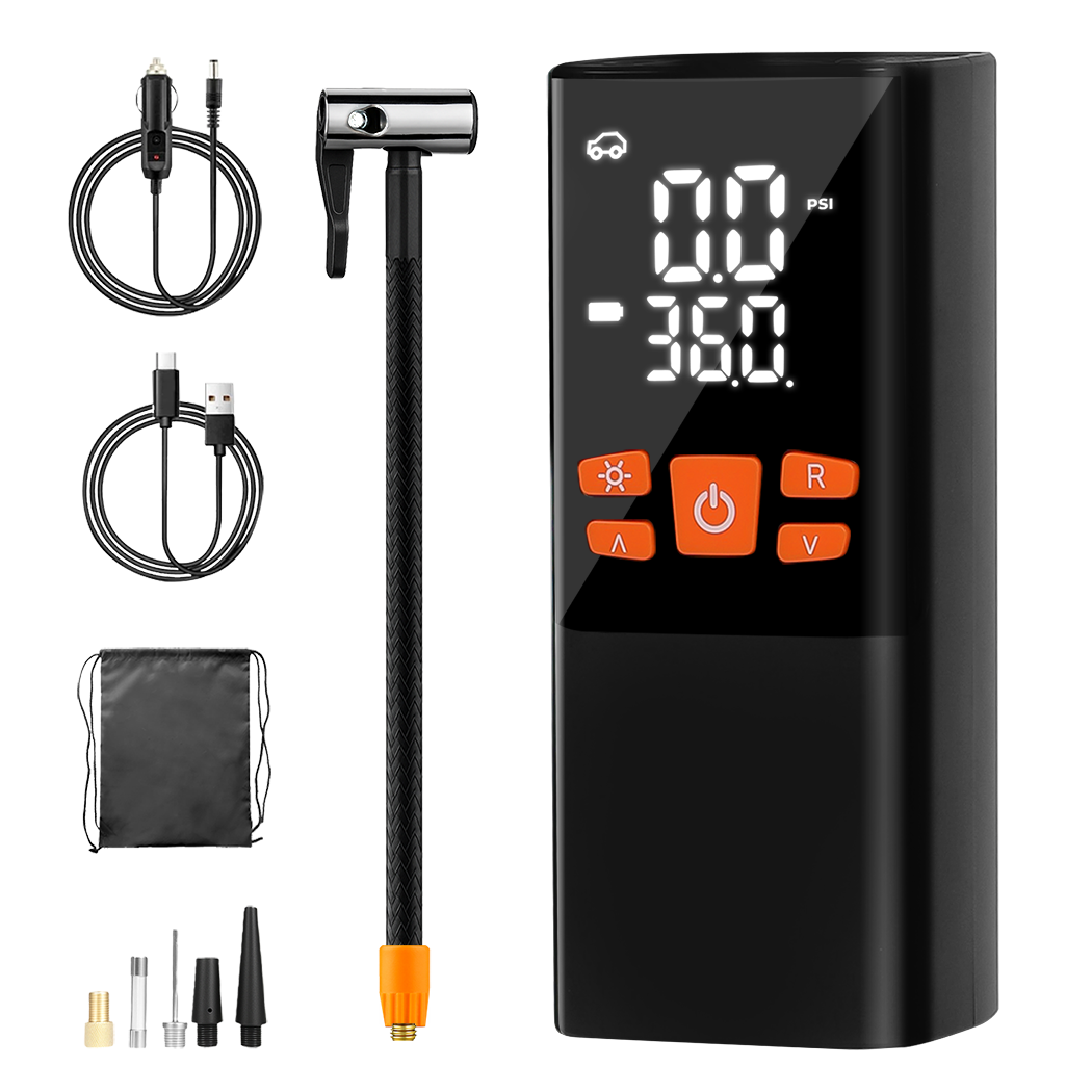 Traderight 150PSI 6000mAh Cordless Tire Inflator Dual Power-2006733387611639816