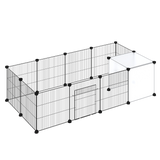 Pawz 14 Panels Hamster Playpen Puppy Small Pets Fence - Low Angle