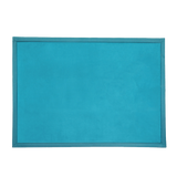Marlow Coral Velvet Area Rugs Large Mat 150x200cm Blue - Low Angle