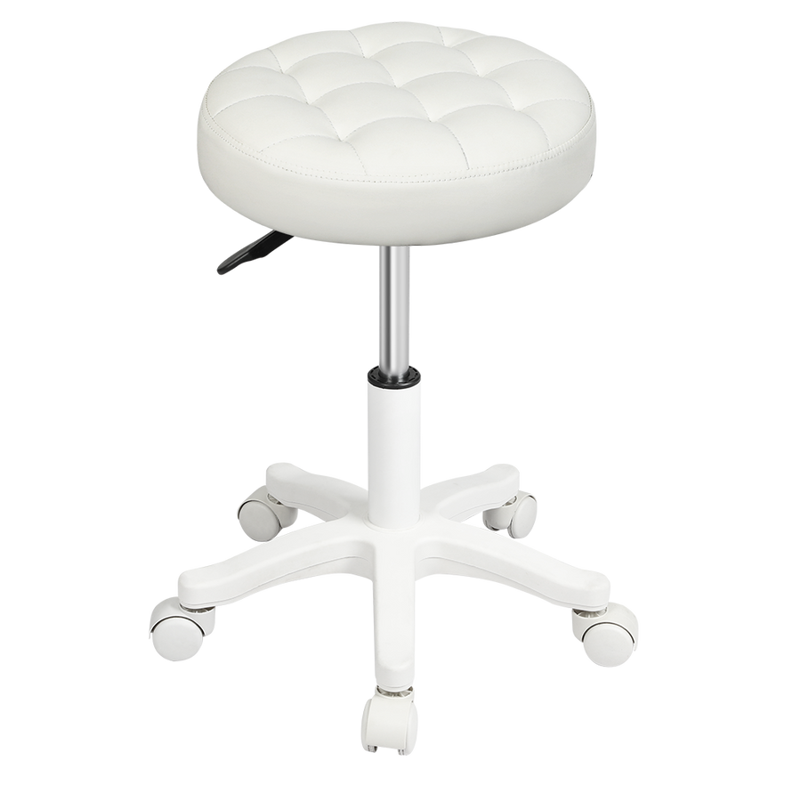Levede 4x Rolling Bar Stool Swivel Salon SPA Chair Beige-2018816886007009288